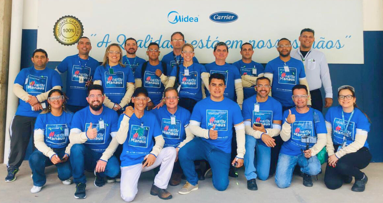 Visita em fabrica da Midea - Luciano Freitas